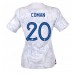 Frankrijk Kingsley Coman #20 Voetbalkleding Uitshirt Dames WK 2022 Korte Mouwen